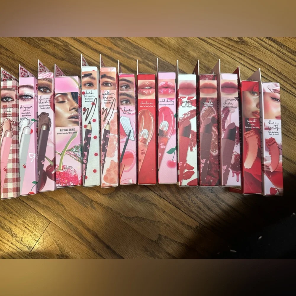 Ioni Cherry On Top Full Collection Limited Edition HTF Blush Balm Pink & Red